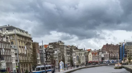 Cloudy day in Amsterdam