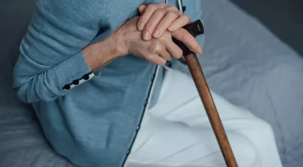 Elderly hands