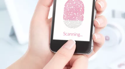 Smartphone fingerprint scanner