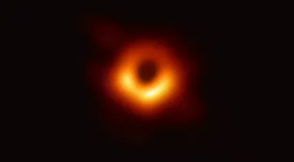 The first ever picture of a black hole. This one is in galaxy M87