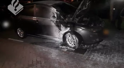 Car fire on Da Costakade in Gouda, 20 May 2019