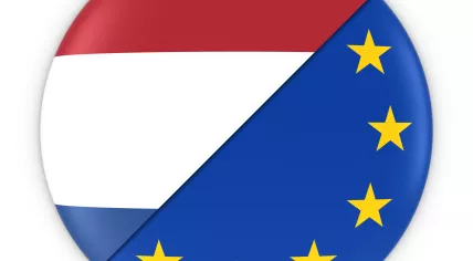 Flags of Netherlands and Europe
