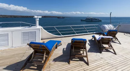 Deck of a cruise ship