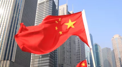 China national flags