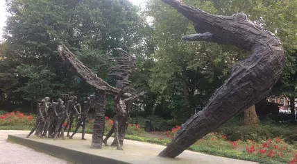 Slavery monument in Oosterpark in Amsterdam