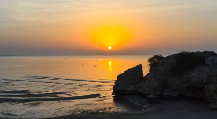 Sunset over the Gulf of Oman