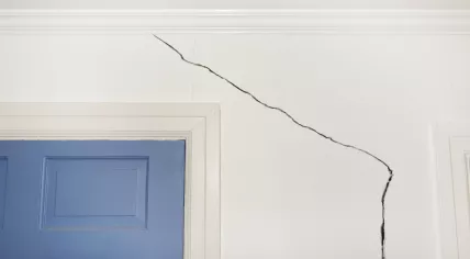 Cracked wall