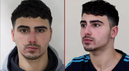 Undated booking photos of Hicham Mimouni, suspected in a May 21 shooting in Rotterdam
