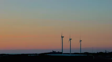 Wind turbines in Amsterdam