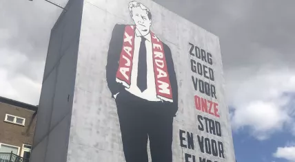Eberhard van der Laan immortalized in Amsterdam-West neighborhood De Baarsjes