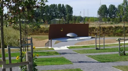 National MH17 Monument in Vijfhuizen, near Schiphol airport