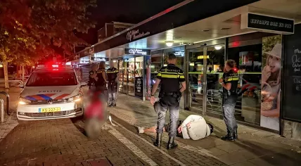 Teen moped rider arrested on Samuel Esmeijerplein after a police chase through Rotterdam, 7 August 2019