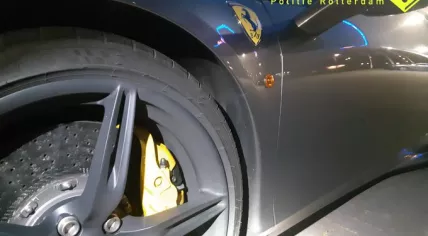 A Ferrari driver was caught driving 95 km/h over the speed limit in Rotterdam, 7 August 2019