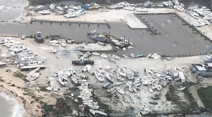 Hurricane Dorian destruction in Bahamas, 2 September 2019