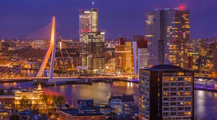 The Rotterdam skyline 