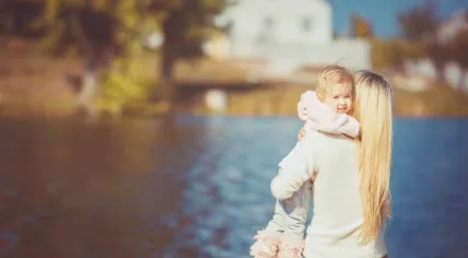 Woman and child