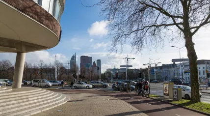 Street scene near the provincial house of The Hague