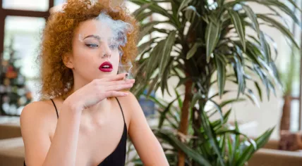 Smoking in a restaurant 