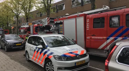 Firefighters and police respond to an Amsterdam Oost incident
