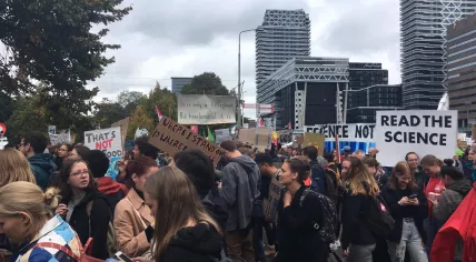 Climate strike on Koekamp in The Hague, 27 September 2019