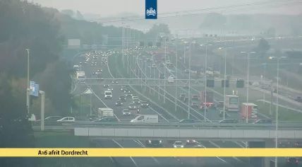 Fog rolled across parts of the country including the A16 near Dordrecht at the ’s-Gravendeel interchange. Oct. 29, 2019