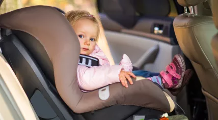 Baby in a car seat
