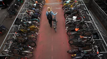 Bicycle parking next to Amsterdam Central Station
