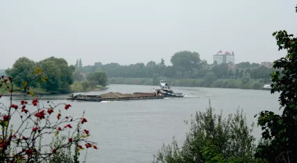 The Maas river in Venlo, Limburg