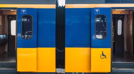 NS train at the Eindhoven Station