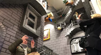 Inside the LEGO flagship store in Amsterdam, 29 November 2019