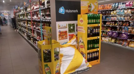 Lipton Ice Tea display in Albert Heijn