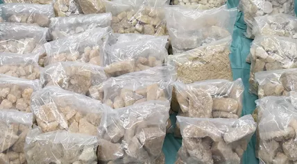 MDMA seized in Operation Parazonium - the dismantling of a major Netherlands to Australia drug trafficking network, 5 Nov 2019