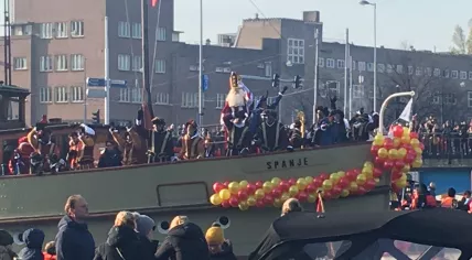 Sinterklaas arrives in Amsterdam 2019