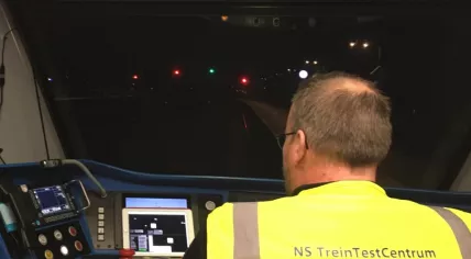 NS experiments with self-driving train