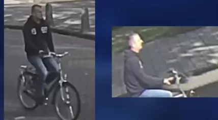 Sexual assault suspect biking in Amsterdam