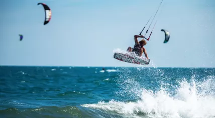 Kite surfers