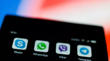 Skype, WhatsApp, Viber, and Telegram apps