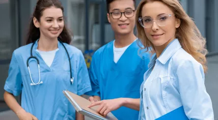 Young healthcare workers