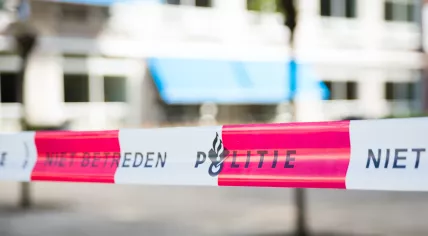 Dutch police crime scene tape