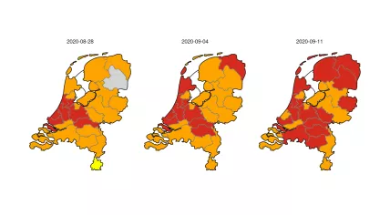 The basic reproduction of the SARS-CoV-2 virus in the Netherlands from 28 August - 11 September 2020
