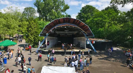 Open air theater in Vondelpark in Amsterdam