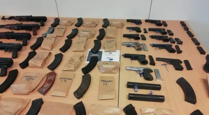 Two Dutch arrested in a massive arms bust in Weelde, Belgium, 5 Ocotober 2020