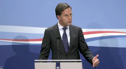 Mark Rutte at his regular weekly press conference on 30 October 2020