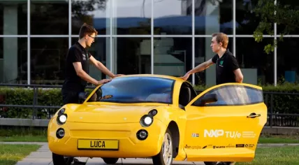 Luca - a car made almost completely out of recycled materials by TU/e students