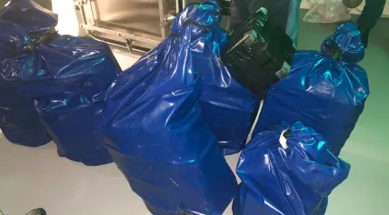 Drugs found floating in the Caribbean during a bust. 28 Sept. 2020