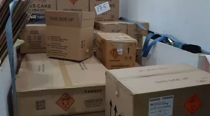 800 kilos of illegal fireworks found in an apartment building in Geldrop, 28 November 2020