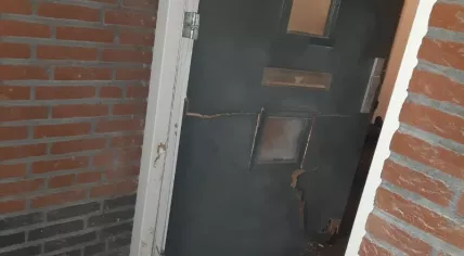 Door of Mayor of Woensdrecht destroyed