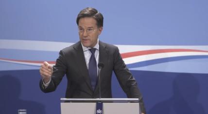 Mark Rutte at his weekly press conference on 6 Nov. 2020