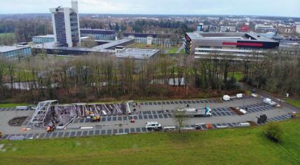 Coronavirus vaccination location at the University of Twente in Enschede. 22 Dec. 2020