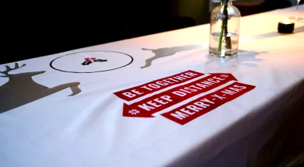 Social distance table cloth
